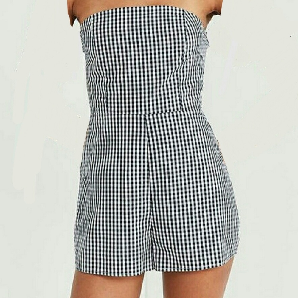 Kimchi Blue Gingham Romper